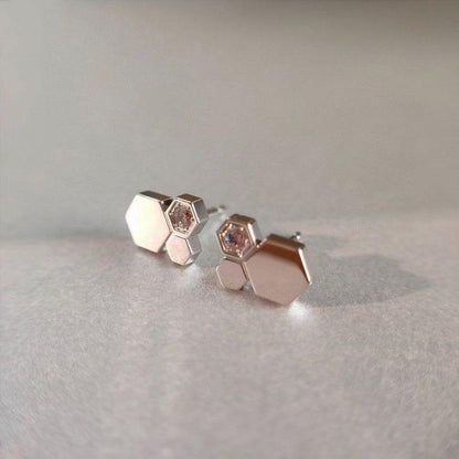 [Windsor Jewelry]BEE LOVE SILVER DIAMOND EARRINGS