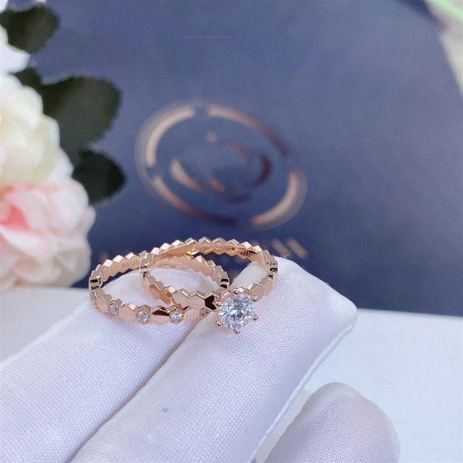 [Windsor Jewelry]BEE LOVE RING PINK GOLD 1 DIAMOND
