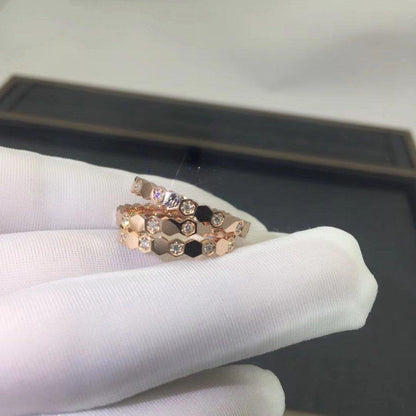 [Windsor Jewelry]BEE LOVE RING PINK GOLD DIAMOND