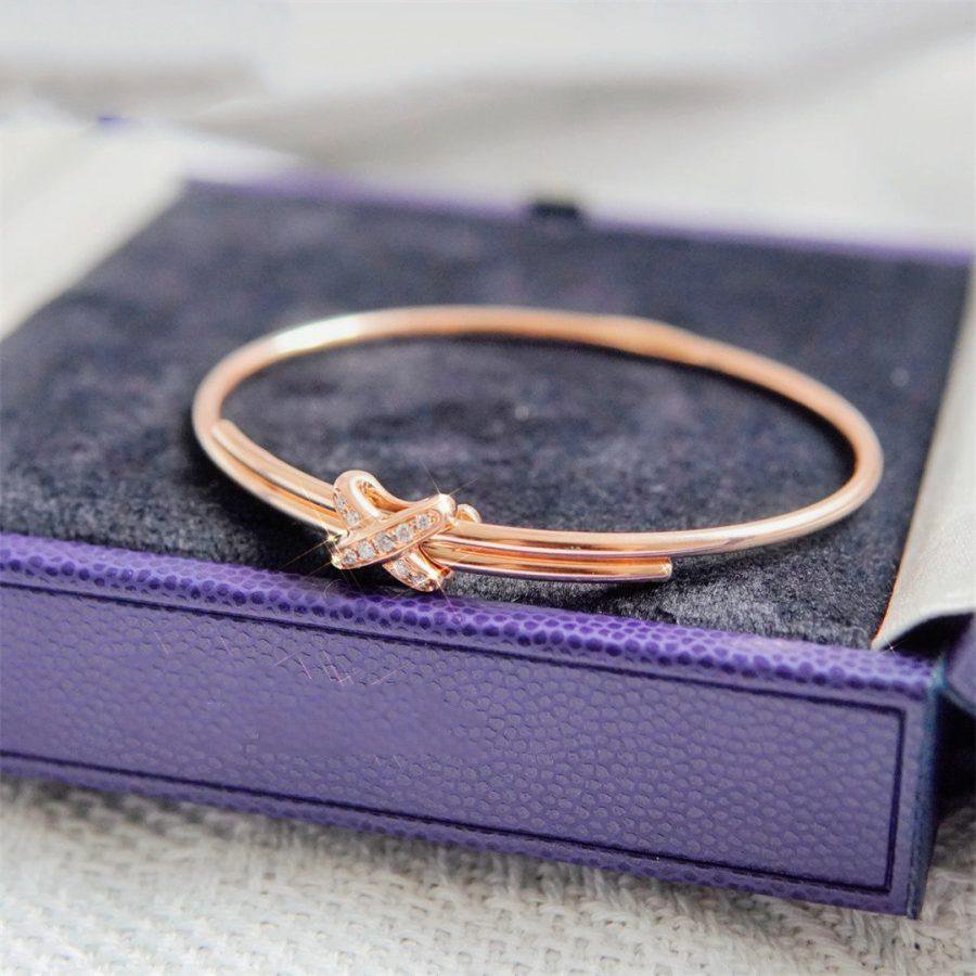 [Windsor Jewelry]JEUX DE BRACELET PINK GOLD DIAMONDS