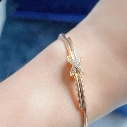 [Windsor Jewelry]JEUX DE BRACELET PINK GOLD DIAMONDS