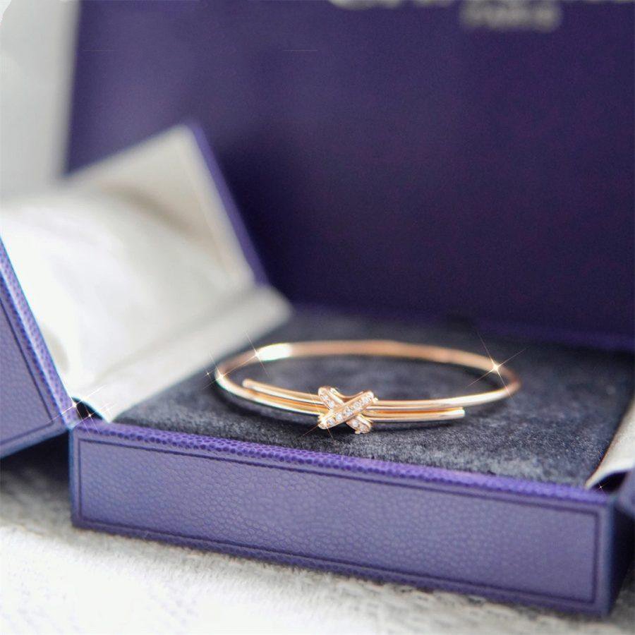 [Windsor Jewelry]JEUX DE BRACELET PINK GOLD DIAMONDS