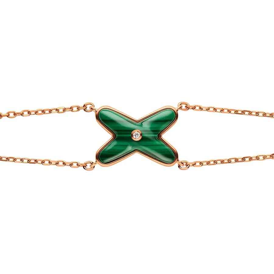 [Windsor Jewelry]JEUX BRACELET MALACHITE PINK GOLD 1 DIAMOND