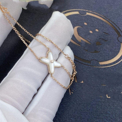 [Windsor Jewelry]JEUX BRACELET WHITE MOP PINK GOLD 1 DIAMOND