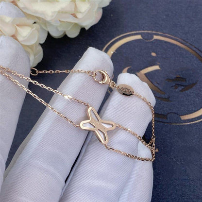 [Windsor Jewelry]JEUX BRACELET WHITE MOP PINK GOLD 1 DIAMOND