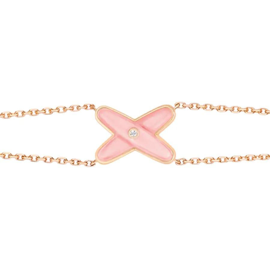 [Windsor Jewelry]JEUX BRACELET PINK MOP PINK GOLD 1 DIAMOND