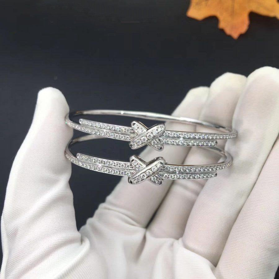 [Windsor Jewelry]JEUX DE BRACELET DIAMONDS SILVER