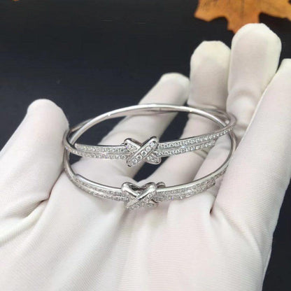 [Windsor Jewelry]JEUX DE BRACELET DIAMONDS SILVER
