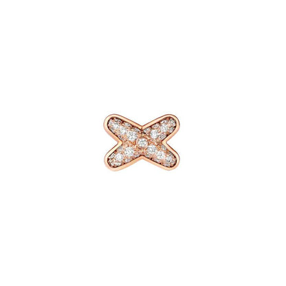 [Windsor Jewelry]JEUX DE PINK GOLD DIAMOND EARRINGS