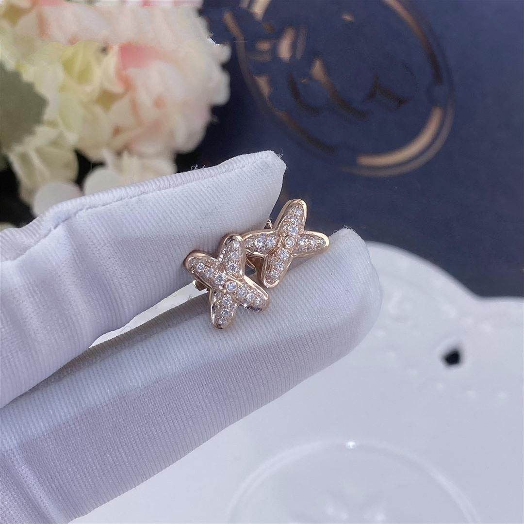 [Windsor Jewelry]JEUX DE PINK GOLD DIAMOND EARRINGS