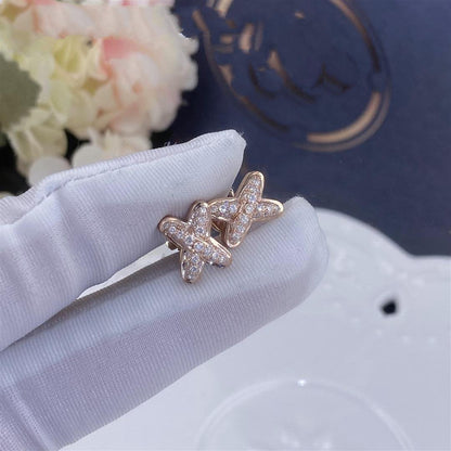 [Windsor Jewelry]JEUX DE PINK GOLD DIAMOND EARRINGS