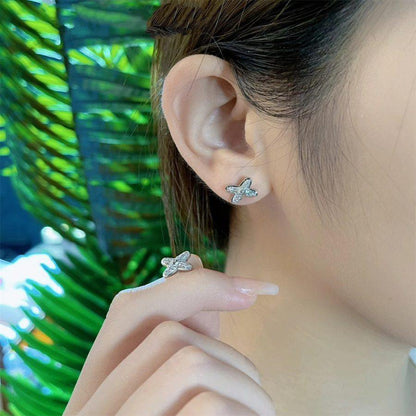 [Windsor Jewelry]JEUX DE SILVER DIAMOND EARRINGS