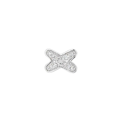 [Windsor Jewelry]JEUX DE SILVER DIAMOND EARRINGS