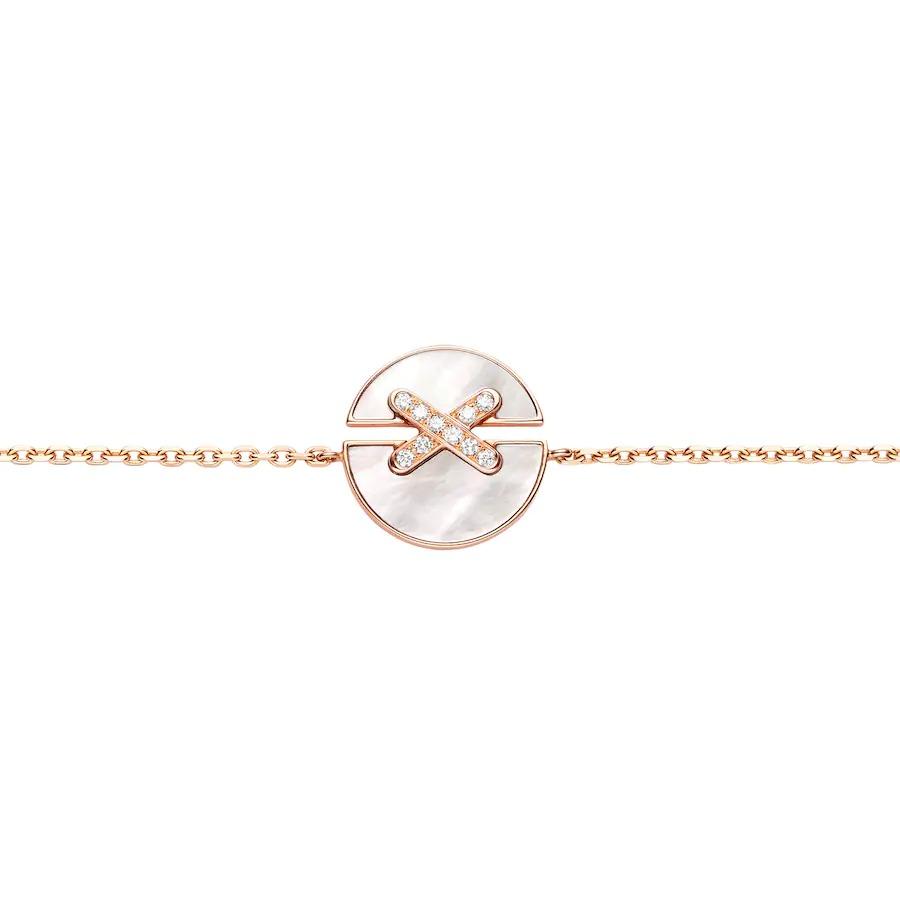 [Windsor Jewelry]JEUX DE BRACELET MOP PINK GOLD DIAMONDS
