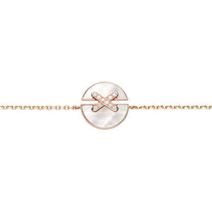 [Windsor Jewelry]JEUX DE BRACELET MOP PINK GOLD DIAMONDS