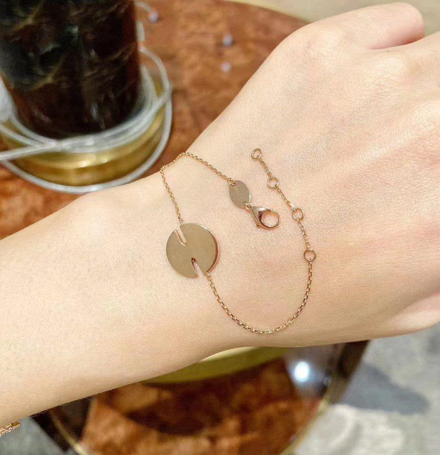 [Windsor Jewelry]JEUX DE BRACELET MOP PINK GOLD DIAMONDS
