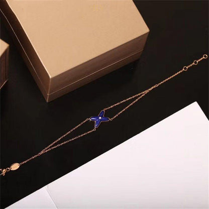 [Windsor Jewelry]Hollow Design Four-Leaf Clover Flower Shape Ring