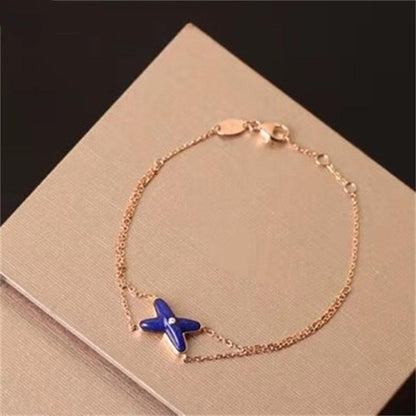 [Windsor Jewelry]Hollow Design Four-Leaf Clover Flower Shape Ring