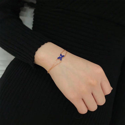 [Windsor Jewelry]Hollow Design Four-Leaf Clover Flower Shape Ring