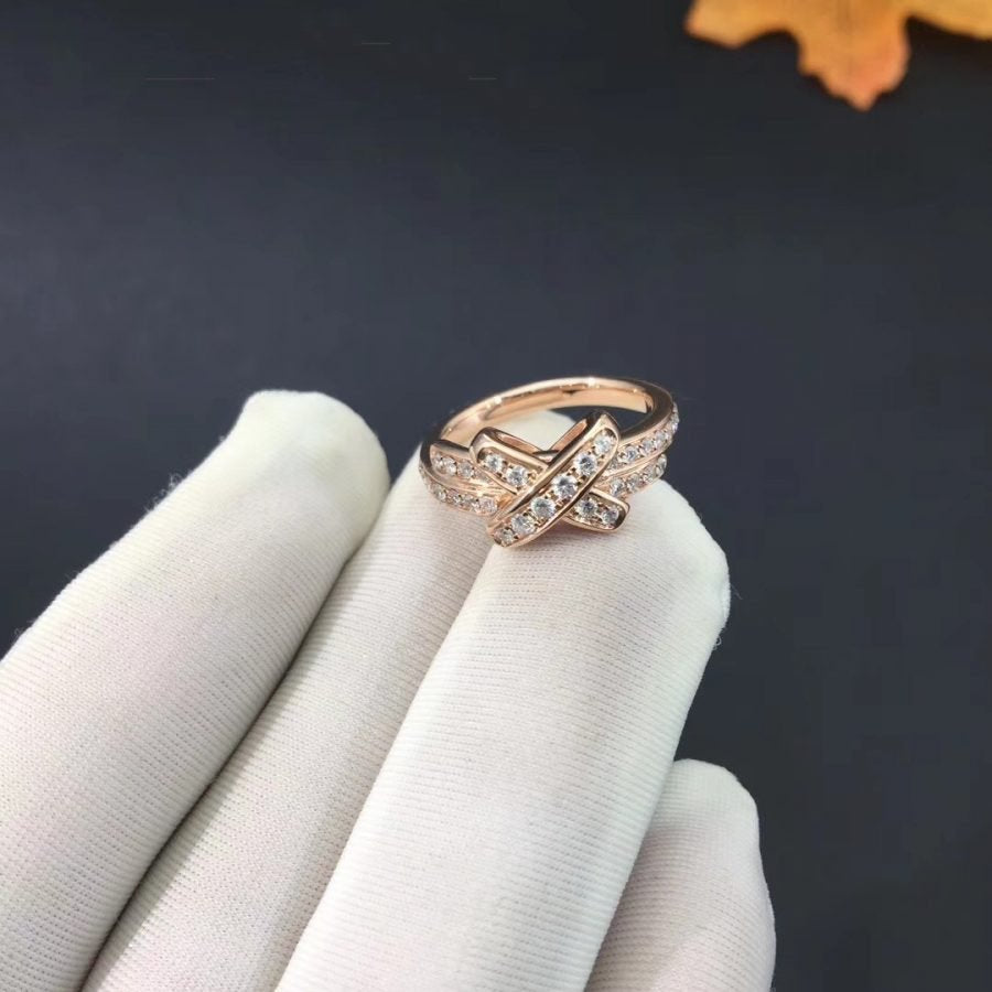 [Windsor Jewelry]JEUX DE RING PINK GOLD DIAMOND