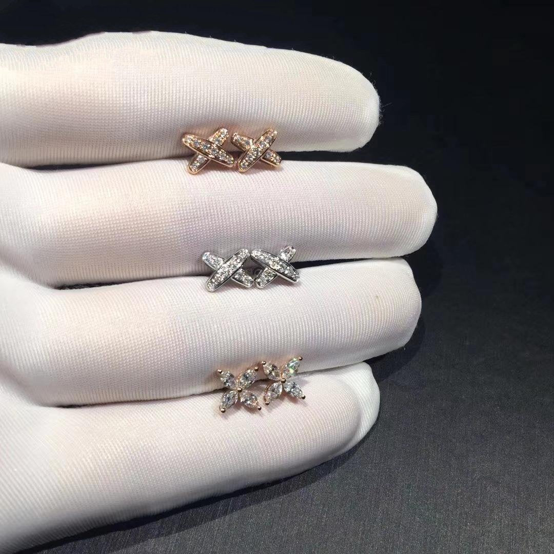 [Windsor Jewelry]JEUX DE DIAMOND EARRINGS