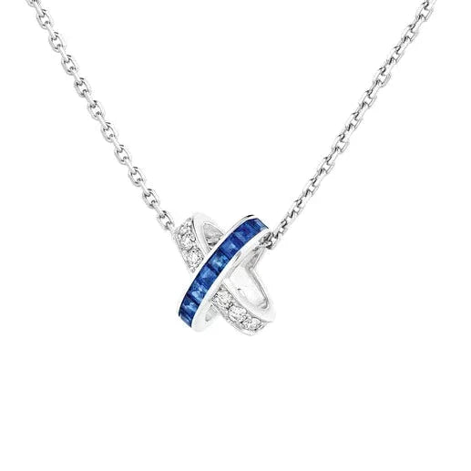 [Windsor Jewelry]LIENS DIAMOND SILVER NECKLACE