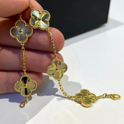 [Windsor Jewelry]CLOVER 5 FLOWERS LASER BRACELET