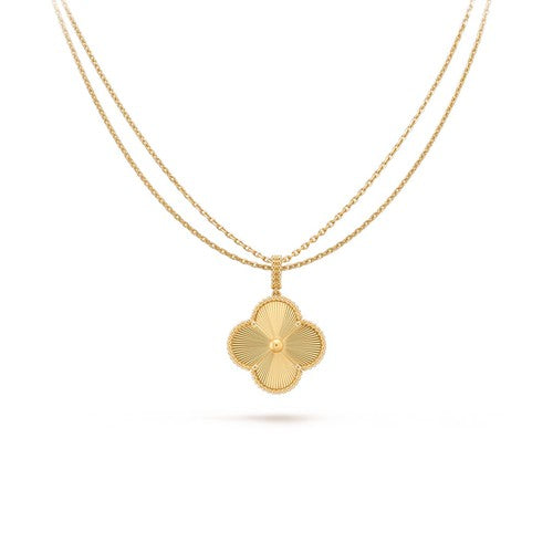[Windsor Jewelry]CLOVER 25MM PEDANT NECKLACE GOLD