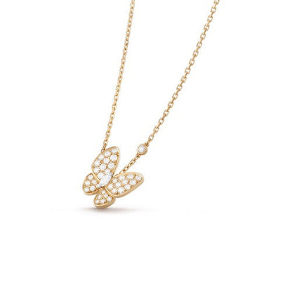 [Windsor Jewelry]BUTTERFLY DIAMOND NECKLACE