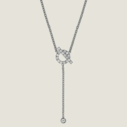 [Windsor Jewelry]FINESSE SILVER DIAMOND NECKLACE