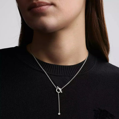 [Windsor Jewelry]FINESSE SILVER DIAMOND NECKLACE