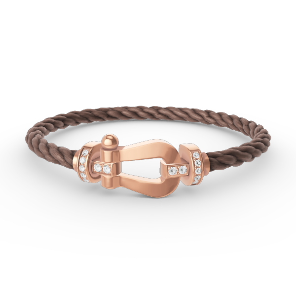 [Windsor Jewelry]FORCE LARGE HORSESHOE HALF DIAMOND BRACELET ROSE GOLD