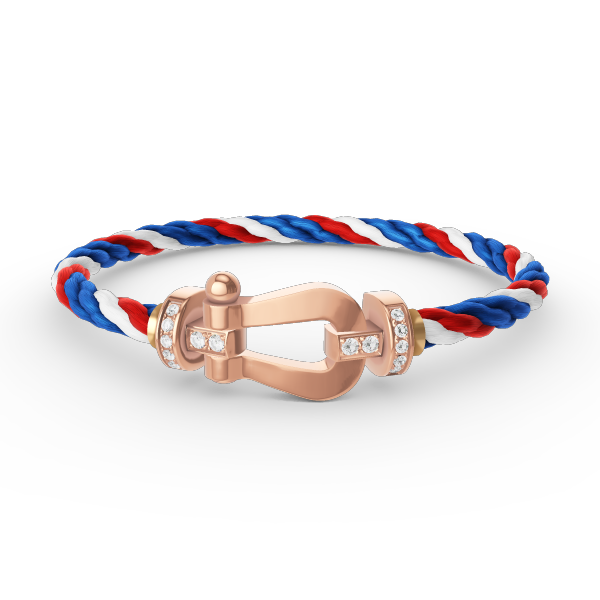 [Windsor Jewelry]FORCE LARGE HORSESHOE HALF DIAMOND BRACELET ROSE GOLD