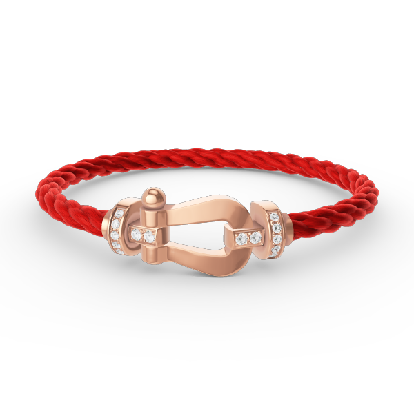[Windsor Jewelry]FORCE LARGE HORSESHOE HALF DIAMOND BRACELET ROSE GOLD