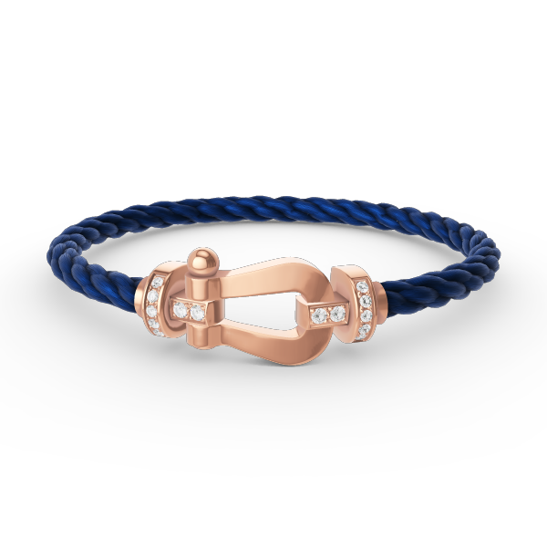 [Windsor Jewelry]FORCE LARGE HORSESHOE HALF DIAMOND BRACELET ROSE GOLD