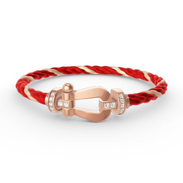 [Windsor Jewelry]FORCE LARGE HORSESHOE HALF DIAMOND BRACELET ROSE GOLD