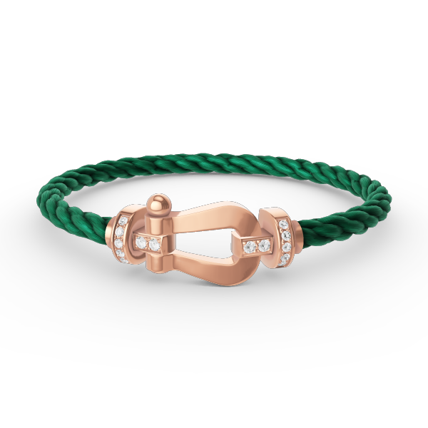 [Windsor Jewelry]FORCE LARGE HORSESHOE HALF DIAMOND BRACELET ROSE GOLD