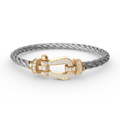 [Windsor Jewelry]FORCE LARGE HORSESHOE FULL DIAMOND BRACELET GOLD