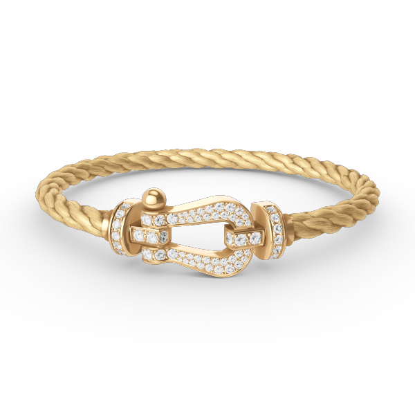 [Windsor Jewelry]FORCE LARGE HORSESHOE FULL DIAMOND BRACELET GOLD