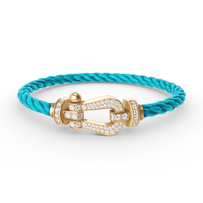 [Windsor Jewelry]FORCE LARGE HORSESHOE FULL DIAMOND BRACELET GOLD