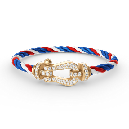[Windsor Jewelry]FORCE LARGE HORSESHOE FULL DIAMOND BRACELET GOLD