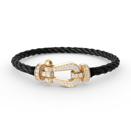[Windsor Jewelry]FORCE LARGE HORSESHOE FULL DIAMOND BRACELET GOLD