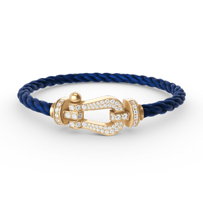[Windsor Jewelry]FORCE LARGE HORSESHOE FULL DIAMOND BRACELET GOLD