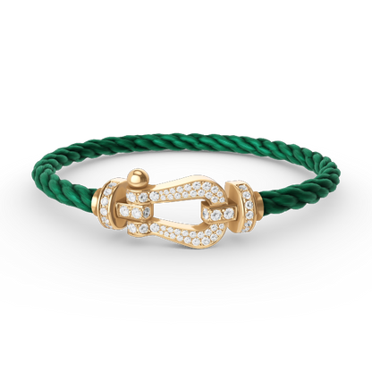 [Windsor Jewelry]FORCE LARGE HORSESHOE FULL DIAMOND BRACELET GOLD