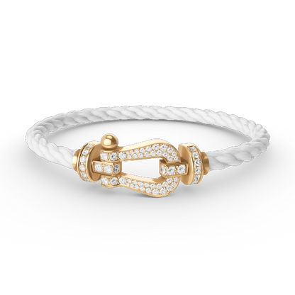 [Windsor Jewelry]FORCE LARGE HORSESHOE FULL DIAMOND BRACELET GOLD