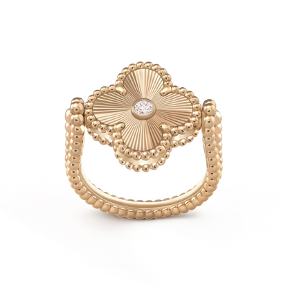 [Windsor Jewelry]CLOVER RIVERSIBLE ROSE GOLD RING