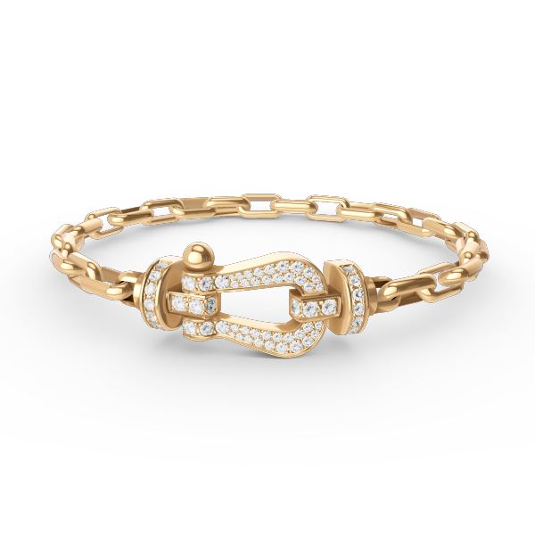 [Windsor Jewelry]FORCE LARGE HORSESHOE CLASP  METAL BRACELET