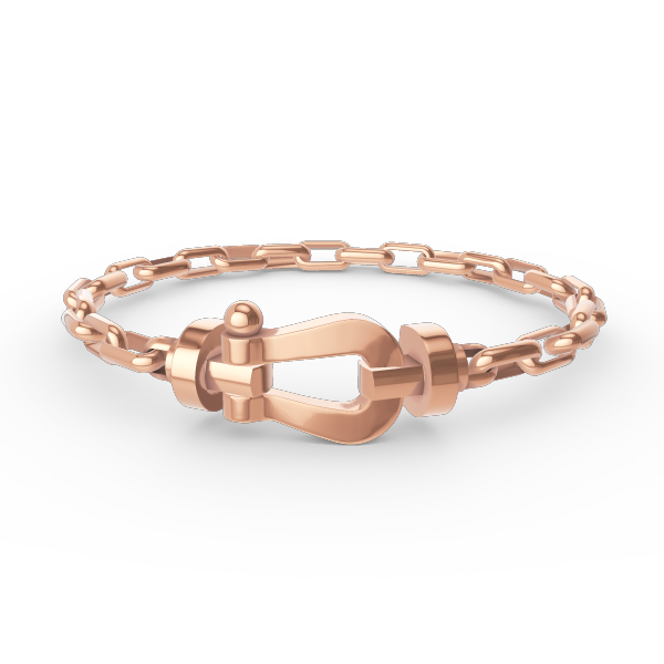 [Windsor Jewelry]FORCE LARGE HORSESHOE CLASP  METAL BRACELET