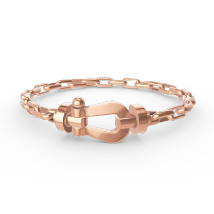 [Windsor Jewelry]FORCE LARGE HORSESHOE CLASP  METAL BRACELET