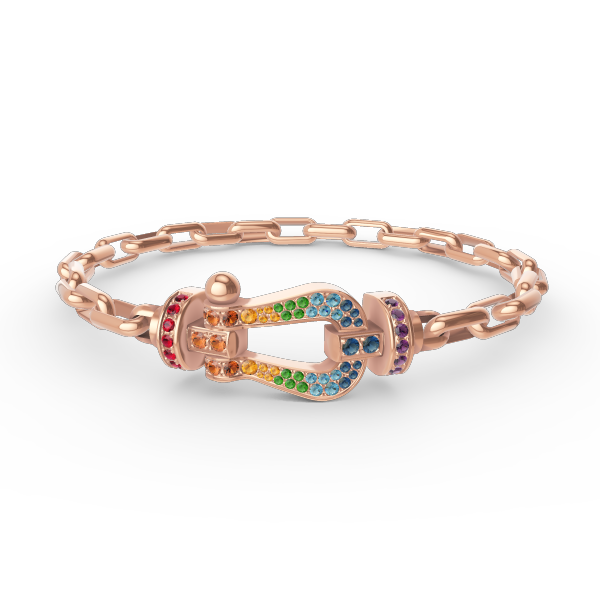 [Windsor Jewelry]FORCE LARGE HORSESHOE CLASP  METAL BRACELET